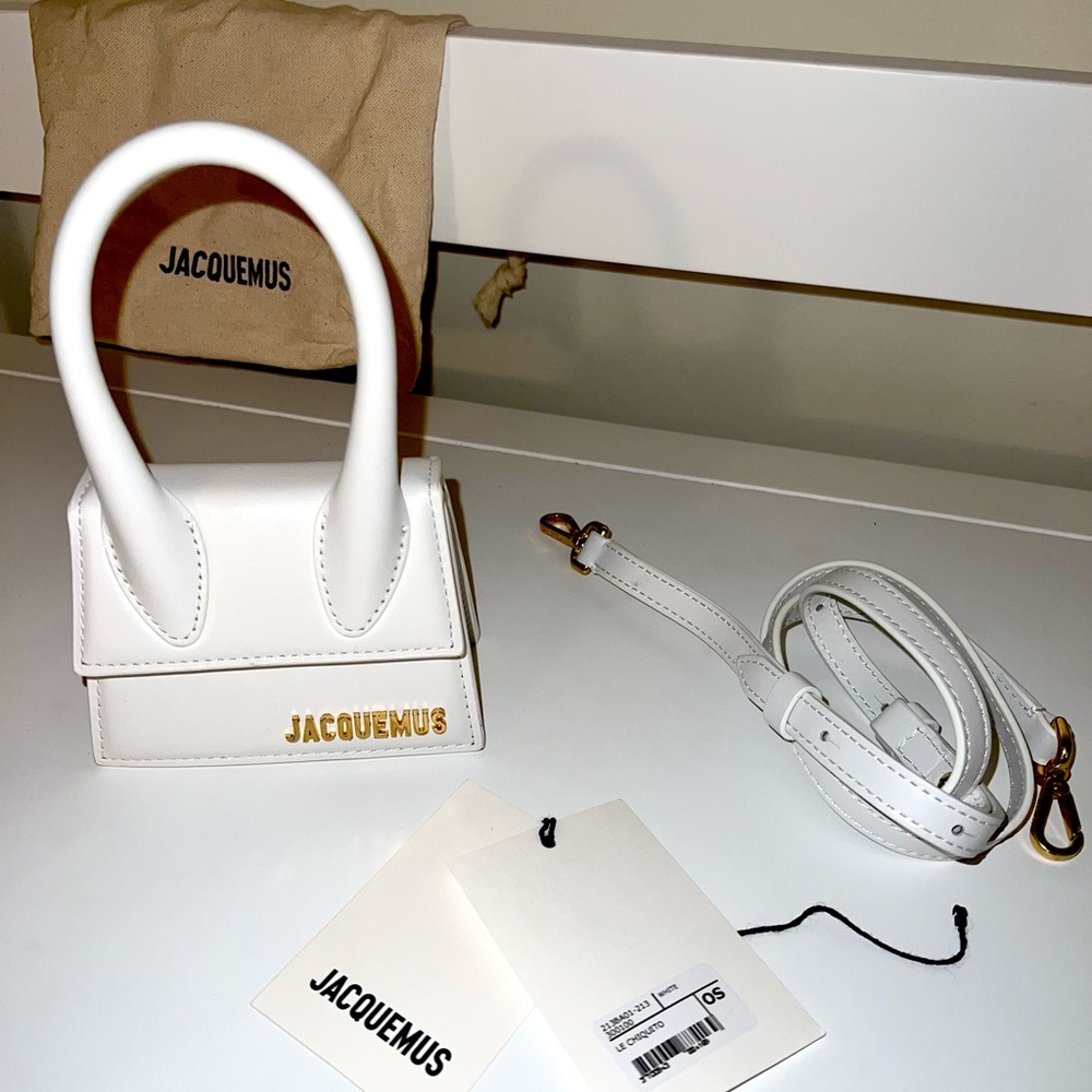 SOLD!! Jacquemus “Le Chiquito” Mini Bag - White